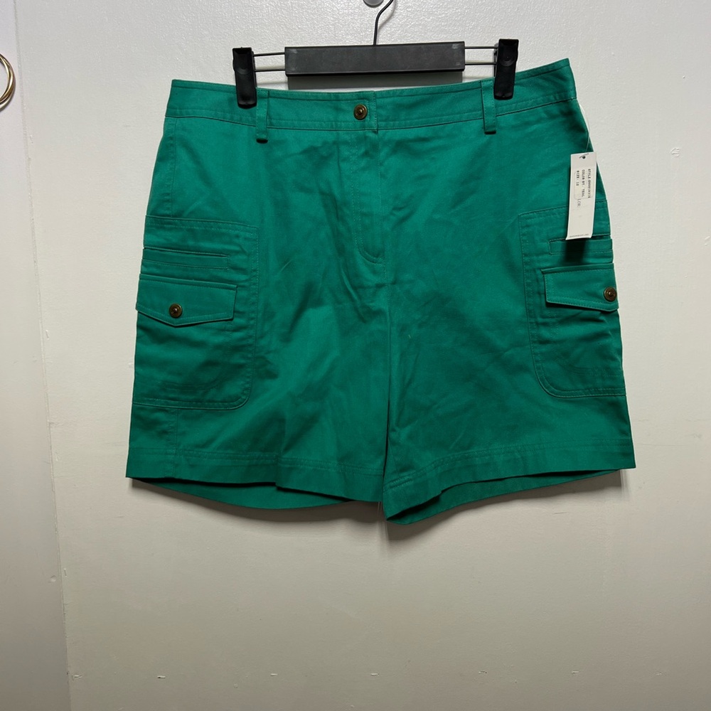 “Larry Lavene SPT Stretch” Sport SZ: (12) Green Woman’s Shorts, NWT